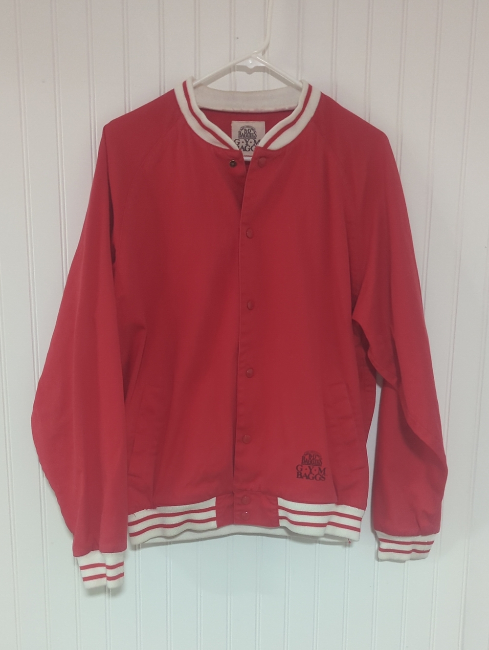 Red Varsity Jacket with White Trim